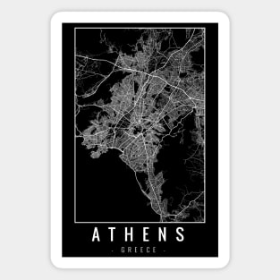 Athens Greece Minimalist Map Magnet